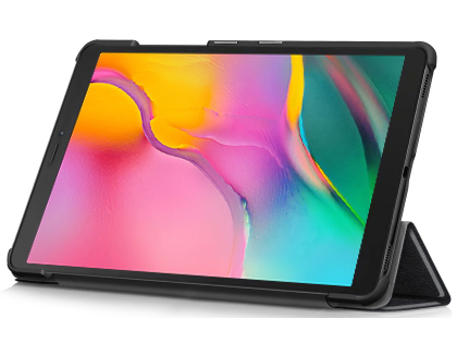Slim Synthetic Leather Flip Case with Stand for Samsung Galaxy Tab S6 - Black