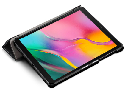 Slim Synthetic Leather Flip Case with Stand for Samsung Galaxy Tab S6 - Black