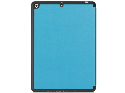 Premium Slim Synthetic Leather Flip Case with Stand for iPad 7/8th Gen - Sky Blue