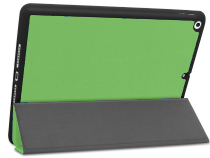 Premium Slim Synthetic Leather Flip Case with Stand for iPad 7/8th Gen - Green