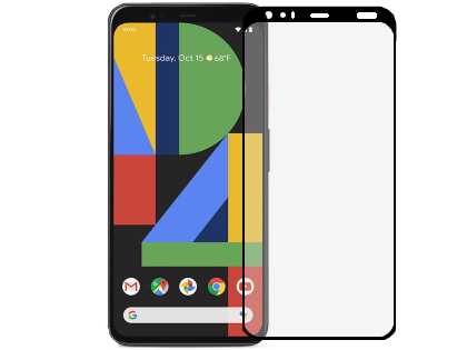 Full Tempered Glass Screen Protector for Google Pixel 4 XL - Black Screen Protector