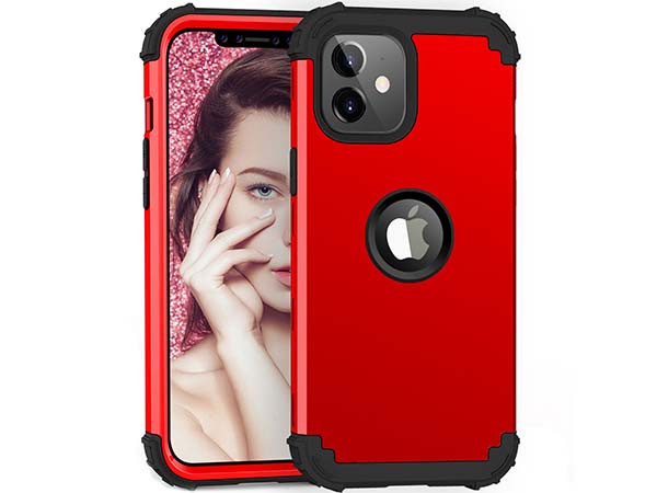Defender Case for iPhone 11 - Red Impact Case
