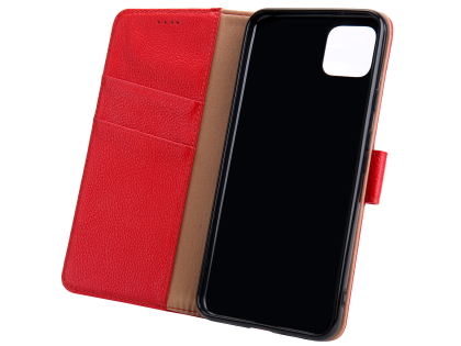 Premium Leather Wallet Case for Google Pixel 4XL - Red