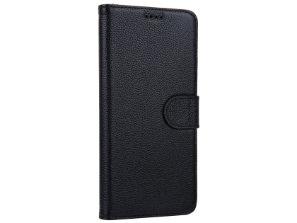 Premium Leather Wallet Case for Google Pixel 4 - Black
