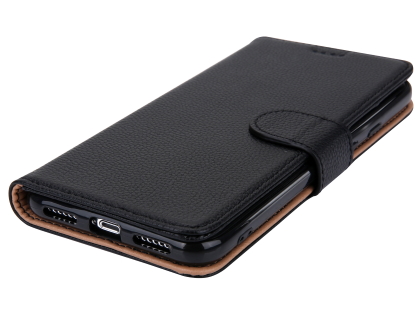 Premium Leather Wallet Case for Google Pixel 4 - Black