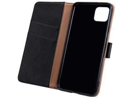 Premium Leather Wallet Case for Google Pixel 4 - Black
