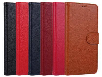 Premium Leather Wallet Case for Google Pixel 4 - Rosewood