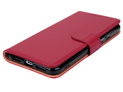 Premium Leather Wallet Case for Google Pixel 4 - Pink