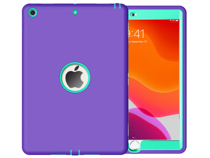 Impact Case for iPad 7/8th Gen - Purple/Mint Impact Case