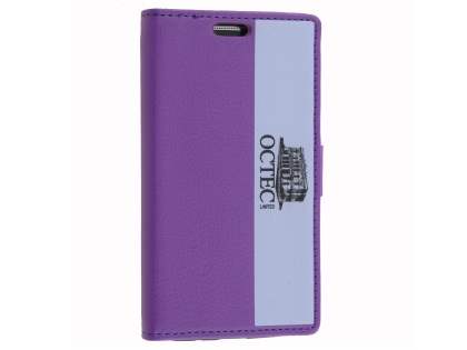 Slim Synthetic Leather Wallet Case with Stand for Samsung Galaxy J3 Pro - Blue