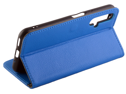 Synthetic Leather Wallet Case with Stand for Huawei Nova 5T - Blue