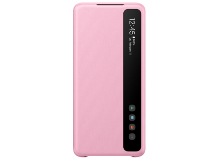 Genuine Samsung Galaxy S20 Smart Clear View Cover - Pink