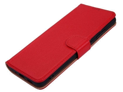 Premium Leather Wallet Case for Samsung Galaxy S20 - Red