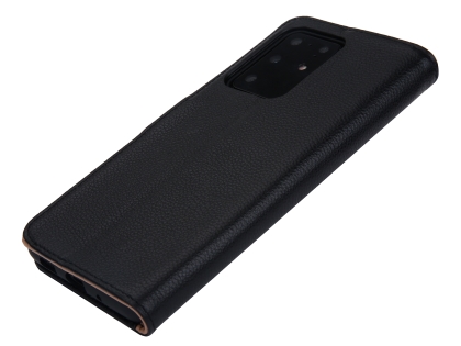 Premium Leather Wallet Case for Samsung Galaxy S20 Ultra - Black Leather Wallet Case