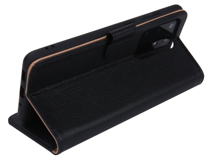 Premium Leather Wallet Case for Samsung Galaxy S20 Ultra - Black