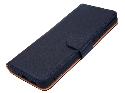 Premium Leather Wallet Case for Samsung Galaxy S20 Ultra - Midnight Blue