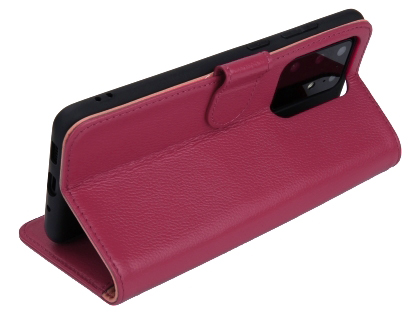 Premium Leather Wallet Case for Samsung Galaxy S20 Ultra - Pink