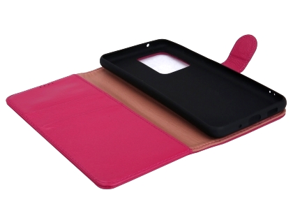Premium Leather Wallet Case for Samsung Galaxy S20 Ultra - Pink