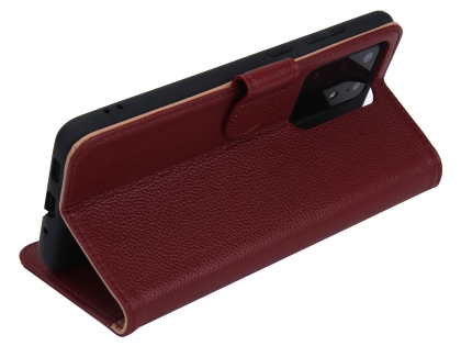 Premium Leather Wallet Case for Samsung Galaxy S20 Ultra - Rosewood