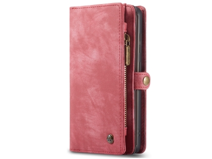 CaseMe 2-in-1 Synthetic Leather Wallet Case for Samsung Galaxy S20 - Pink/Blush Leather Wallet Case