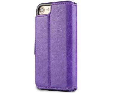 2-in-1 Synthetic Leather Wallet Case for iPhone SE 2 / SE 3 - Purple 2-in-1 Synthetic Leather Wallet Case for iPhone SE 2 / SE 3 - Purple