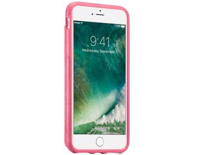 Synthetic Leather Case with Card Holder for iPhone SE 2 / SE 3 - Pink