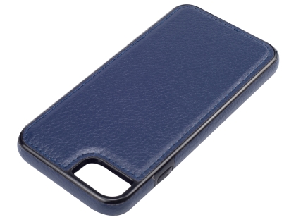 Synthetic Leather Back Cover for iPhone SE 2 / SE 3 - Midnight Blue