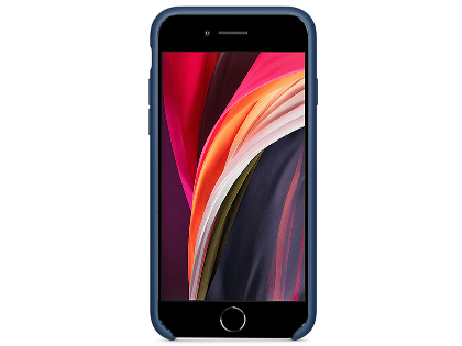 Silicone Case for Apple iPhone SE 2 / SE 3 - Steel Blue
