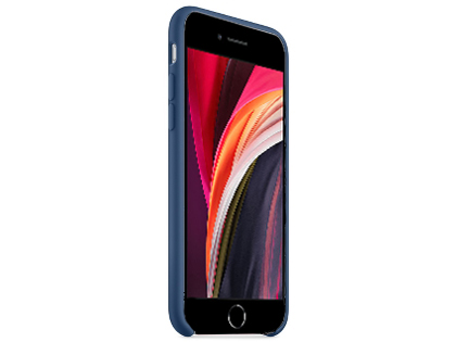 Silicone Case for Apple iPhone SE 2 / SE 3 - Steel Blue