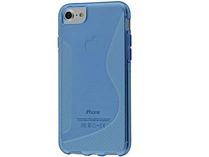 Wave Case for iPhone SE 2 / SE 3 - Blue Soft Cover
