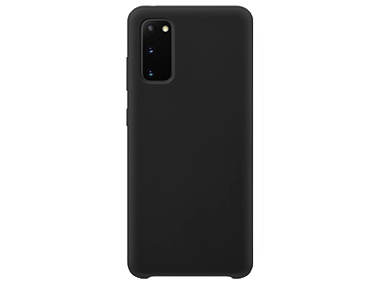 Silicone Case for Samsung Galaxy S20 - Black Soft Cover