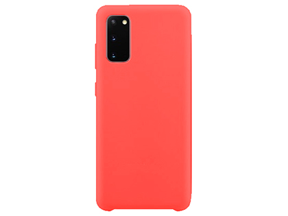Silicone Case for Samsung Galaxy S20 - Red Soft Cover