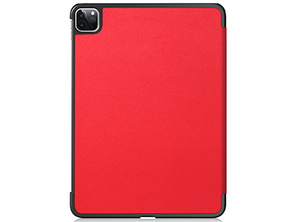 Premium Slim Synthetic Leather Flip Case with Stand for iPad Pro 11 (2020) - Red