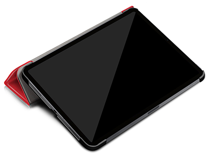 Premium Slim Synthetic Leather Flip Case with Stand for iPad Pro 11 (2020) - Red