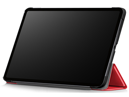 Premium Slim Synthetic Leather Flip Case with Stand for iPad Pro 11 (2020) - Red