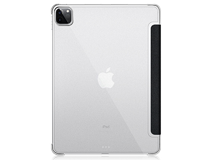 Premium Slim Synthetic Leather Flip Case with Stand for iPad Pro 12.9 (2020) - Black