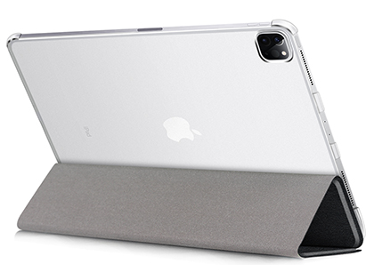 Premium Slim Synthetic Leather Flip Case with Stand for iPad Pro 12.9 (2020) - Black