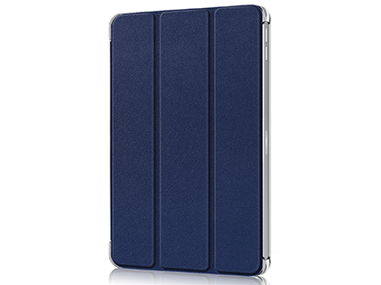 Premium Slim Synthetic Leather Flip Case with Stand for iPad Pro 12.9 (2020) - Midnight Blue