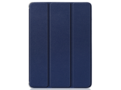 Premium Slim Synthetic Leather Flip Case with Stand for iPad Pro 12.9 (2020) - Midnight Blue