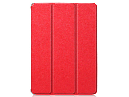 Premium Slim Synthetic Leather Flip Case with Stand for iPad Pro 12.9 (2020) - Red