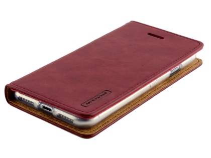 Mercury Goospery Blue Moon Wallet Case for iPhone SE 2 / SE 3 - Burgundy