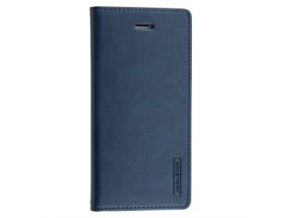 Mercury Goospery Blue Moon Wallet Case for iPhone SE 2 / SE 3 - Midnight Blue Leather Wallet Case