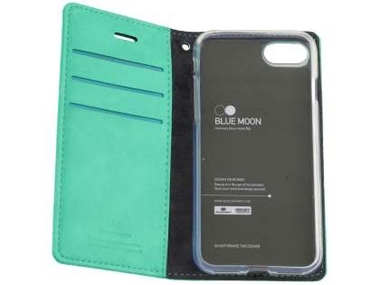 Mercury Goospery Blue Moon Wallet Case for iPhone SE 2 / SE 3 - Mint