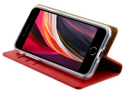 Mercury Goospery Blue Moon Wallet Case for iPhone SE 2 / SE 3 - Red