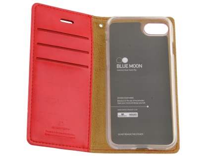 Mercury Goospery Blue Moon Wallet Case for iPhone SE 2 / SE 3 - Red