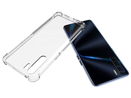 Gel Case with Bumper Edges for OPPO A91 - Clear Soft Cover