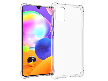 Gel Case with Bumper Edges for Samsung Galaxy A31 - Clear Soft Cover