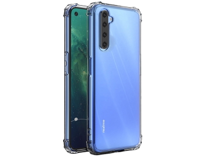 Gel Case with Bumper Edges for OPPO Realme 6 - Clear Soft Cover