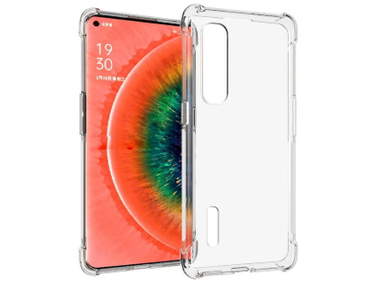 Gel Case with Bumper Edges for OPPO Find X2 Pro - Clear Soft Cover