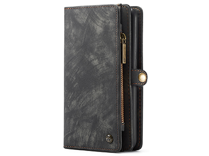 CaseMe 2-in-1 Synthetic Leather Wallet Case for Samsung Galaxy A20 - Khaki/Grey CaseMe 2-in-1 Synthetic Leather Wallet Case for Samsung Galaxy A20 - Khaki/Grey